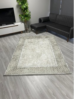 Buke Krem Model Halı Örtüsü