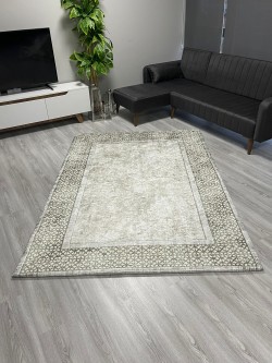 Buke Krem Model Halı Örtüsü