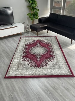 Yakut Bordo Halı Örtüsü