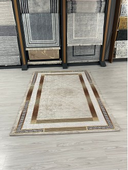 Zen Krem Halı Örtüsü