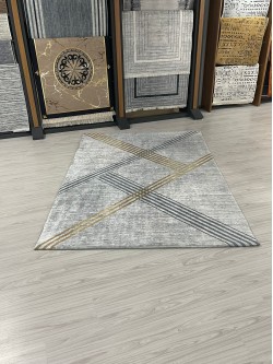 Yaldız Gri Model Halı Örtüsü