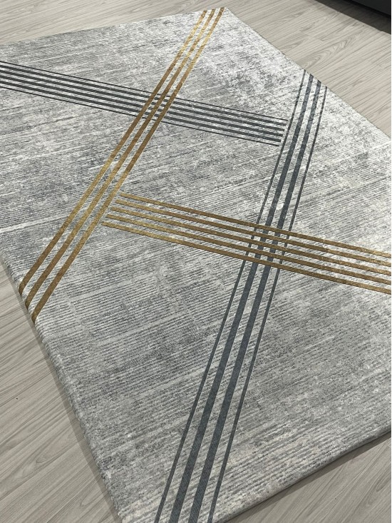 Yaldız Gri Model Halı Örtüsü