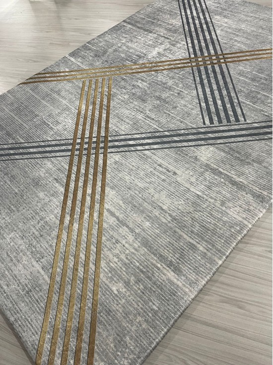 Yaldız Gri Model Halı Örtüsü