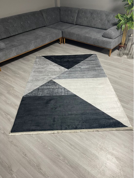 Aslı Gri Bambu Lüx Halı