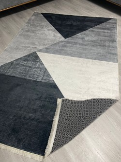 Aslı Gri Bambu Lüx Halı