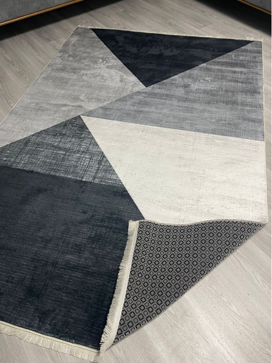 Aslı Gri Bambu Lüx Halı