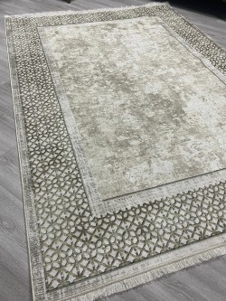 Buke Krem Bambu Lüx Halı