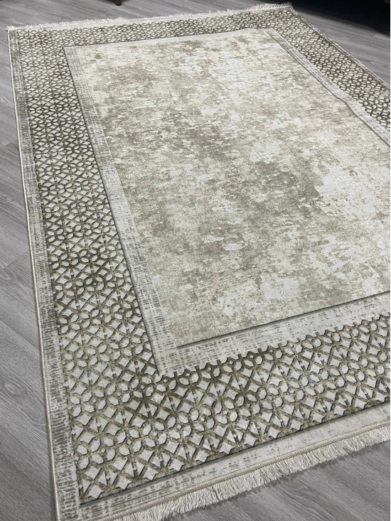 Buke Krem Bambu Lüx Halı