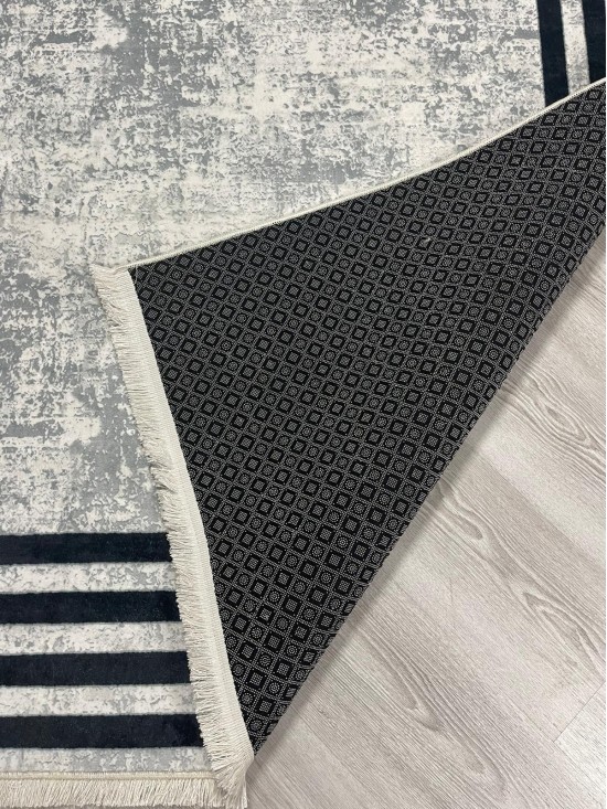 Cestır Gri Bambu Lüx Halı