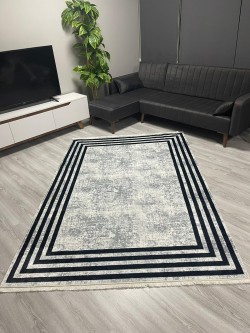 Cestır Gri Bambu Lüx Halı