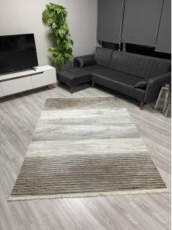 Çizgili Bambu Lüx Halı