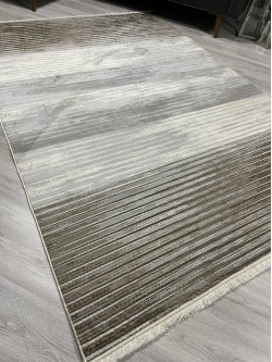 Çizgili Bambu Lüx Halı