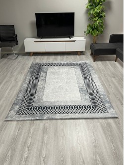 Dalga Gri Halı Örtüsü