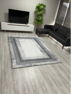 Dalga Gri Halı Örtüsü