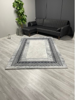 Dalga Gri Halı Örtüsü