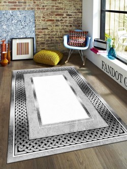 Fandot Gri Deri Taban Halı