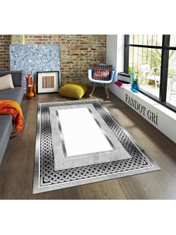 Fandot Gri Deri Taban Halı