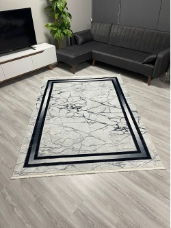 Gölge Gri Bambu Lüx Halı