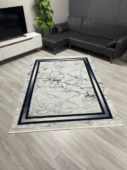 Gölge Gri Bambu Lüx Halı