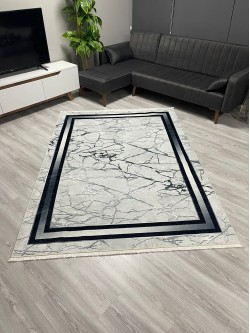 Gölge Gri Bambu Lüx Halı