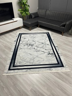 Gölge Gri Bambu Lüx Halı