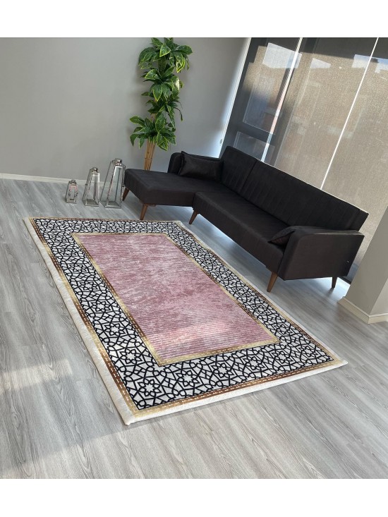 Sıla Pembe Halı Örtüsü - Outlet Ürün