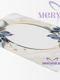 Domino Mavi Halı Örtüsü