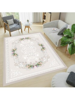 Lalezar Bej Halı Örtüsü