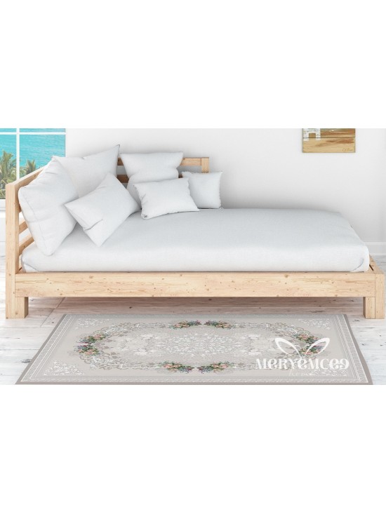 Lalezar Bej Halı Örtüsü