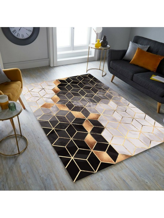 Suetro Kahve Halı Örtüsü