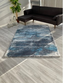 Tarz Halı Mavi Örtüsü