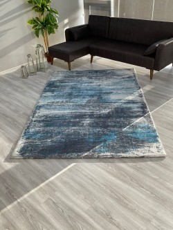 Tarz Halı Mavi Örtüsü