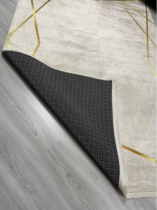 Platin Krem Bambu Lüx Halı