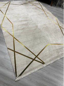 Platin Krem Bambu Lüx Halı