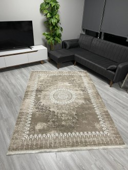 Rasa Krem Bambu Lüx Halı