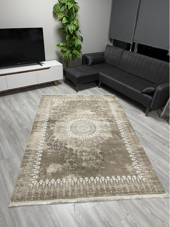 Rasa Krem Bambu Lüx Halı