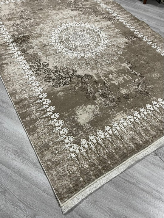 Rasa Krem Bambu Lüx Halı