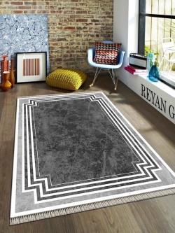 Reyan Gri Deri Taban Halı