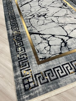 Viyana Gri Bambu Lüx Halı