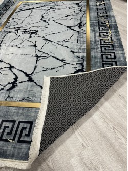 Viyana Gri Bambu Lüx Halı